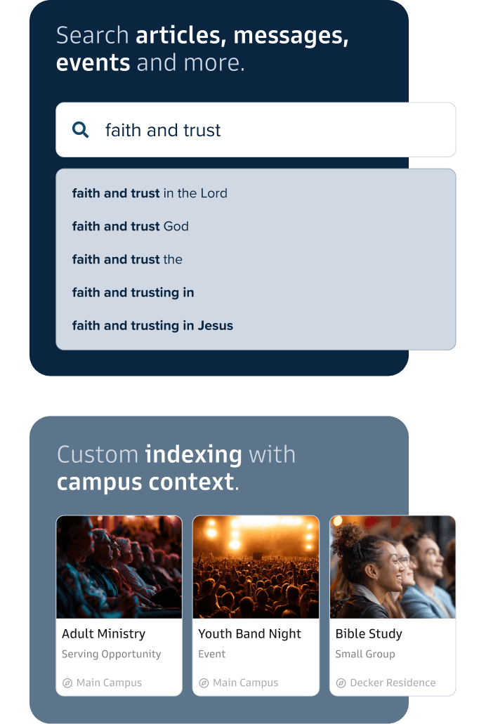 AI Search Interface
