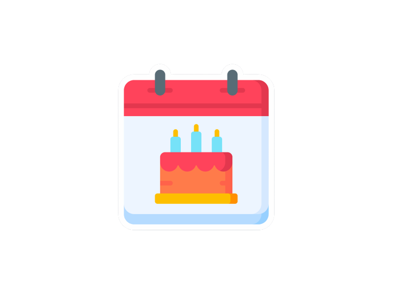 誕生日のお知らせ
