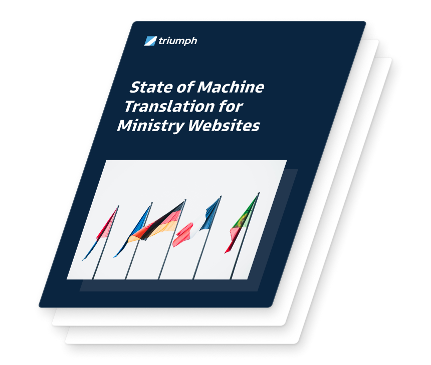State of Machine Translation for Ministry Websites